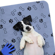 Buddy's Best - Washable Pee Pads for Dogs - Ultra-Absorbent & Non-Slip for Training, Whelping, Incontinence - Grooming Glove Included