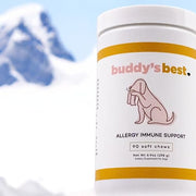 Buddy's Best Allergy Immune Support Soft Chews for Dogs - Natural Dietary Supplement with 90 Soft Chews per Bottle